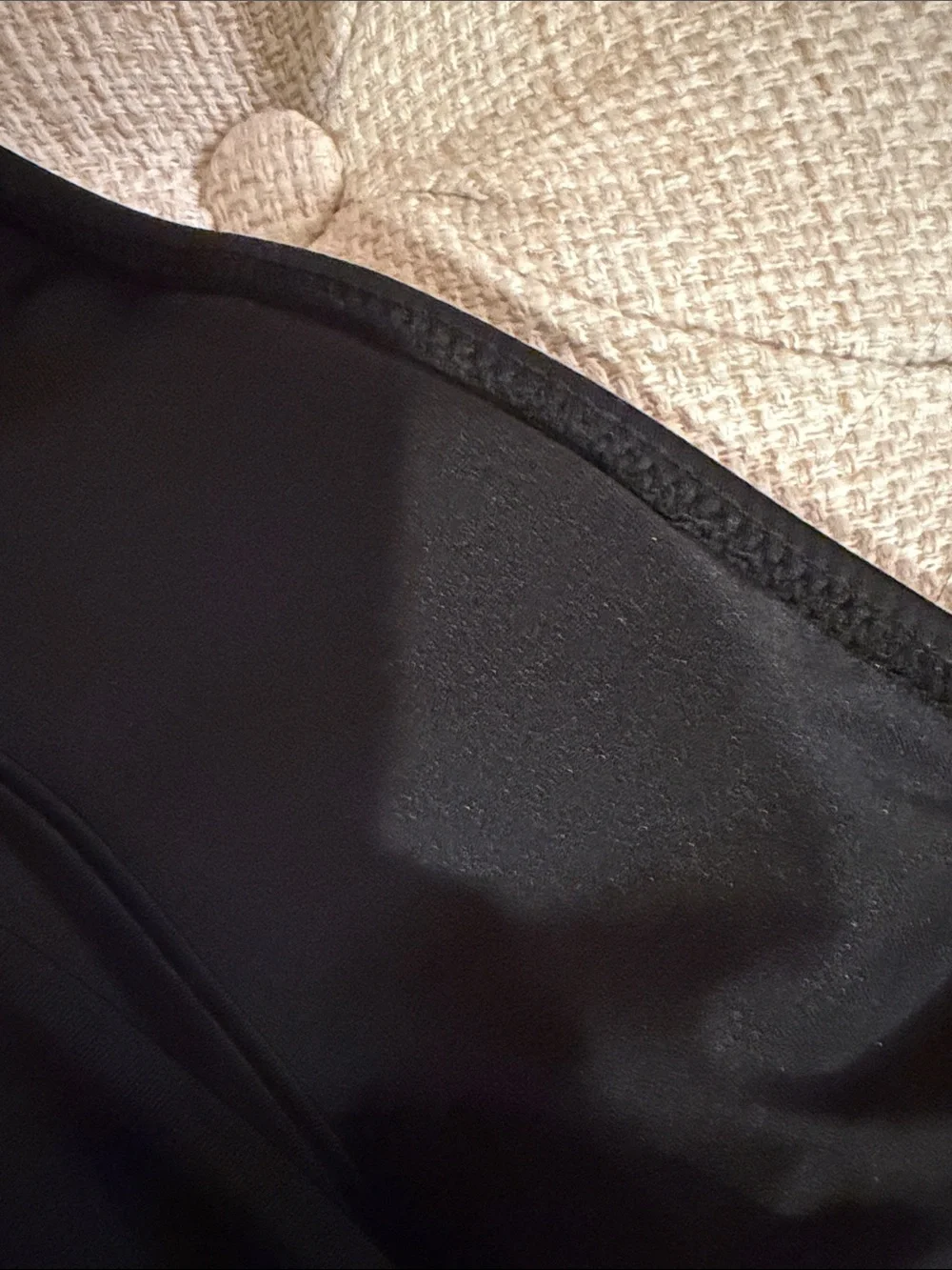 Victoria's Secret Black-and-White Striped Bottoms with No Name Black Bikini Top